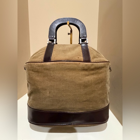 Fendi Corduroy Vintage Handbag -Please Read for Condition - Picture 6 of 12